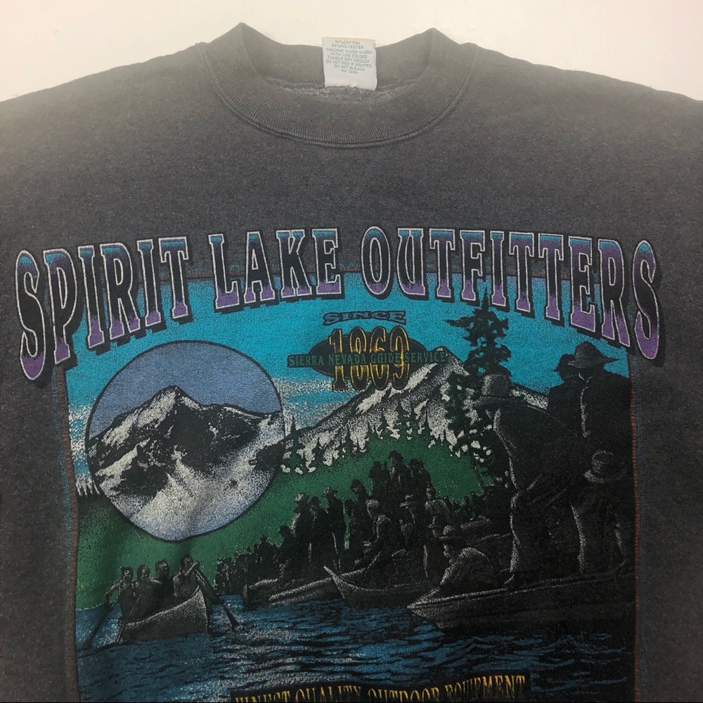 Vintage 90s Spirit Lake Outfitters Sweatshirt Medium